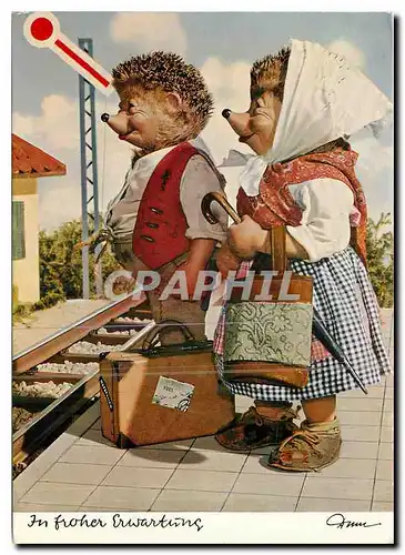 Cartes postales moderne In froher Erwarstung Herissons