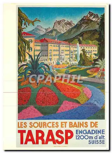 Cartes postales moderne Les Sources et Bains de Tarasp Engadine Carl Moos