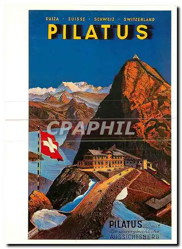Cartes postales moderne Schweiz Pilatus Otto Baumberger