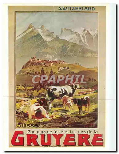 Cartes postales moderne Suisse Chemins de fer electriques de la Gruyere Anton Reckziegel