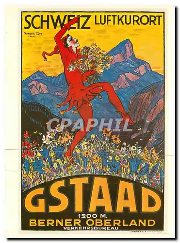 Cartes postales moderne Gstaad Berner Oberland Francois Gos