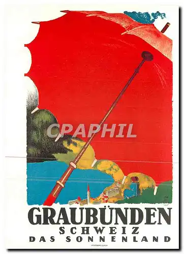 Cartes postales moderne Graubunden Schweiz Das Sonnenland Augusto Giacometti
