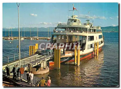 Cartes postales moderne Romanshorn Autofahre Bateau