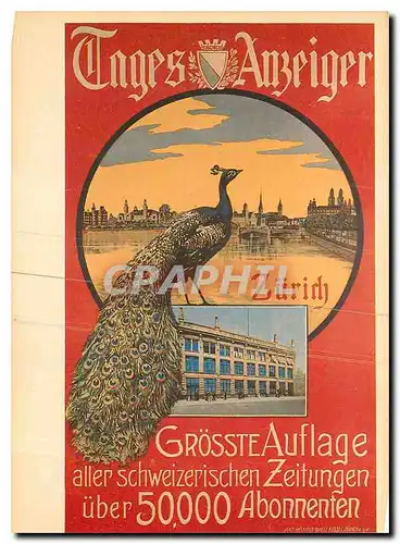 Cartes postales moderne Zurich Grosste Auflage aller schweizerischen Zeitungen