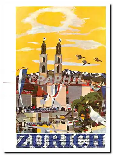 Cartes postales moderne Zurich Max Hunziker