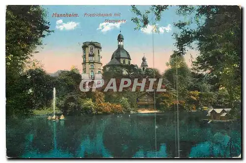 Cartes postales Mannheim Friedrichspark mit Sternwarte