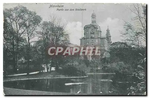 Cartes postales Mannheim Partie aus dem Stadtpark