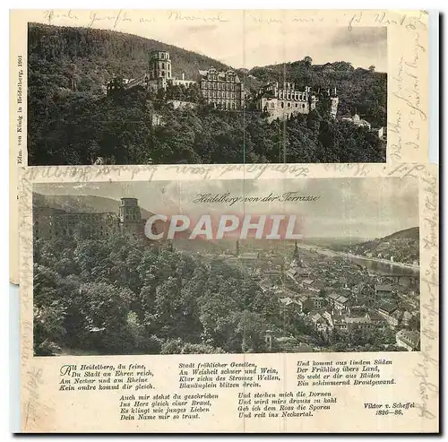Cartes postales Heidelberg von der Terrasse