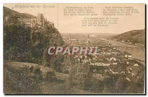 Cartes postales Heidelberg von der Terrasse