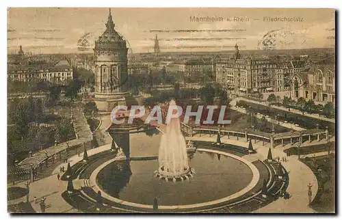 Cartes postales Mannheim a Rhein Friedrichspark