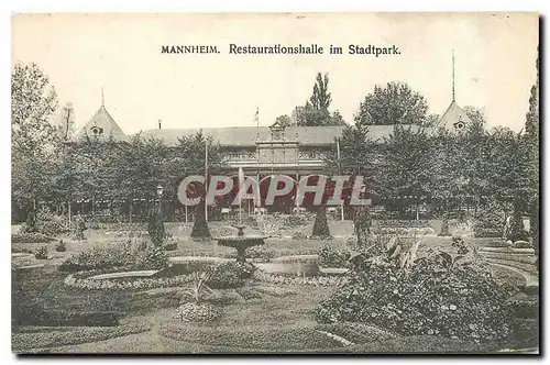 Cartes postales Mannheim Restaurationshalle im Stadtpark