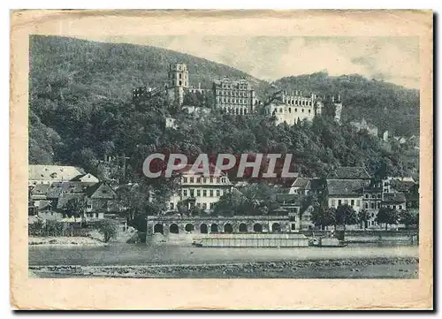 Cartes postales Heidelberg Das Schloss von der Hirschgasse gesehen