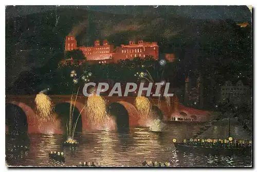 Cartes postales Heidelberg Schlossbeleuchtong