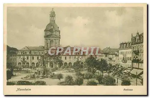 Cartes postales Mannheim Rathaus