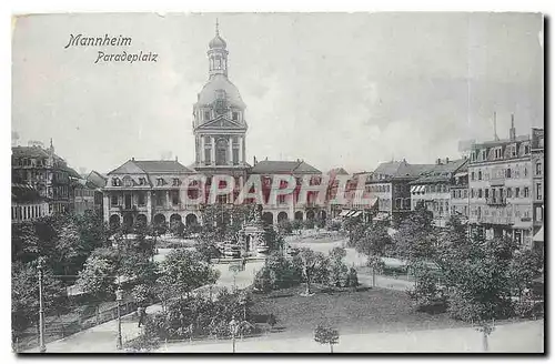 Cartes postales Mannheim Paradeplatz