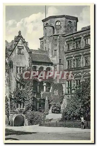 Ansichtskarte AK Schloss Heidelberg Partie vom Schlosshof