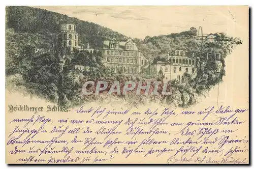 Cartes postales Heidelberg Schloss (carte 1899)