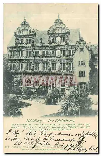 Cartes postales Heidelberg Der Friedrichsban
