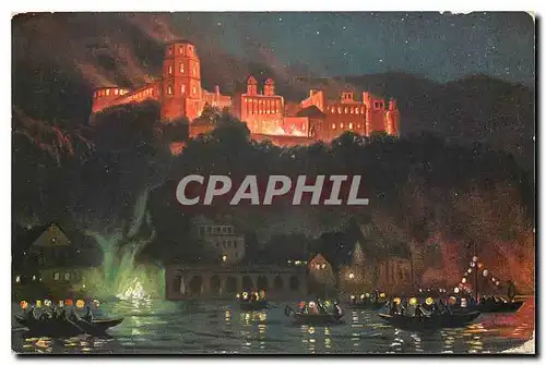 Cartes postales Heidelberg Schlossbeleuchtung