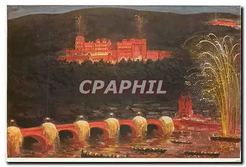 Cartes postales Heidelberg Schlossbeleuchtung