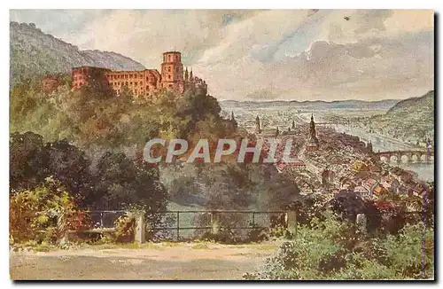 Cartes postales Heidelberg von der Schloss Terrasse