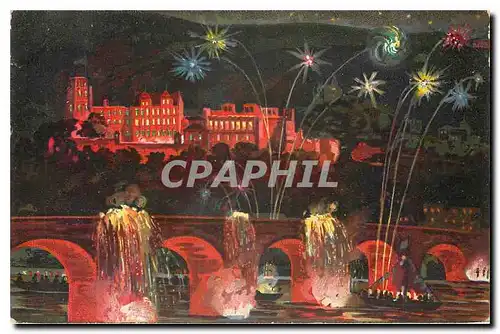 Cartes postales Heidelberg Schlossbeleuchtung