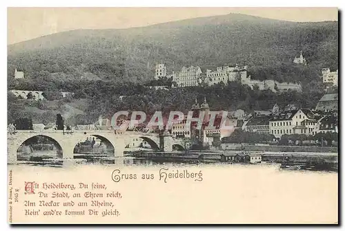 Cartes postales Gruss aus Heidelberg