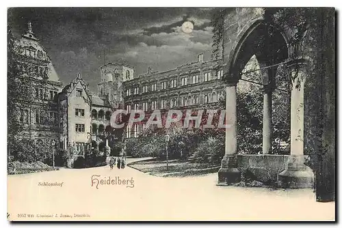 Cartes postales Heidelberg Schlosshof