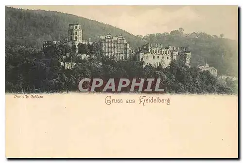 Cartes postales Gruss aus Heidelberg Das alte Schloss