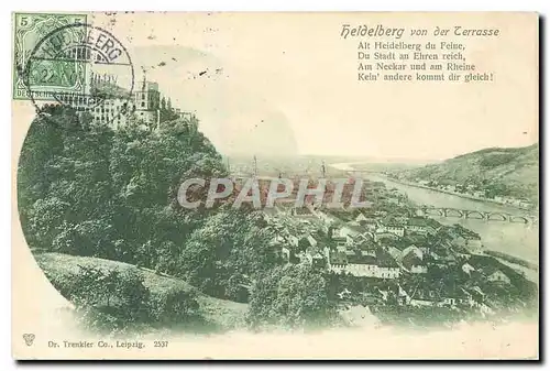 Cartes postales Heidelberg von der Terrasse