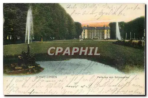 Cartes postales Schwetzingen Partie aus dem Schlossgarten