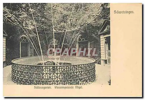 Cartes postales Schwetzingen Schlossgarten Wasserspelende Vogel