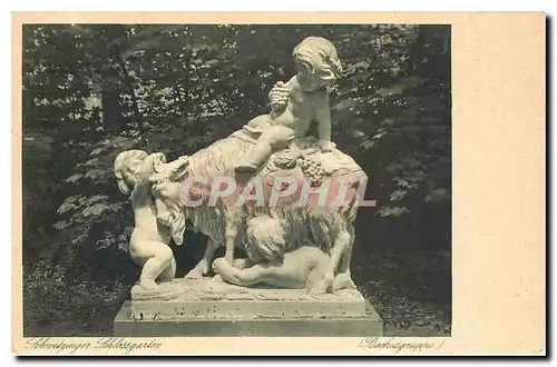 Cartes postales Schwetzingen Schlossgarten Enfants Chevre Bouc