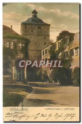 Cartes postales Heidelberg Schloss Ruprechtsbau U Wartturm