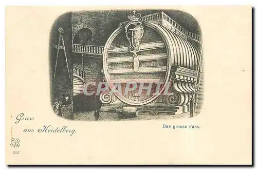 Cartes postales Gruss aus Heidelberg Das grosse Fass