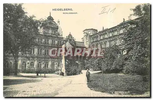 Cartes postales Heidelberg Schlosshof