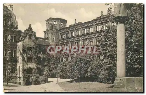 Cartes postales Heidelberg Partie aus dem Schlosshof