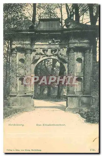 Cartes postales Heidelberg Das Elisabethenthor