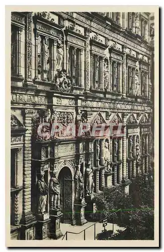 Cartes postales Schloss Heidelberg Portal und Fassade v Otto Heinrichsbau