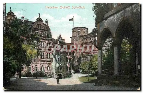 Cartes postales Heidelberg Schloss Schlosshof