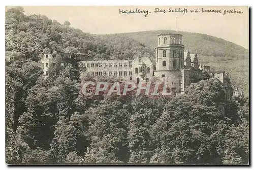 Cartes postales Heidelberg Das Schloss vd terrasse gesehen