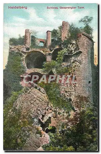 Cartes postales Heidelberg Schloss Gesprengter Turm