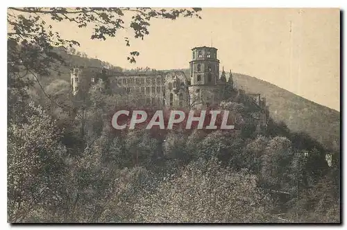 Cartes postales Heidelberg Das Schloss von der Terrasse gesehen