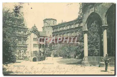 Cartes postales Heidelberg Der Schlosshof