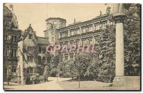 Cartes postales Heidelberg Partie aus dem Schlosshof
