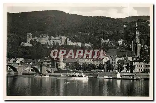 Cartes postales Heidelberg Partie am Neckar