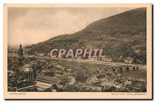 Cartes postales Heidelberg Blick vom Schlossberg