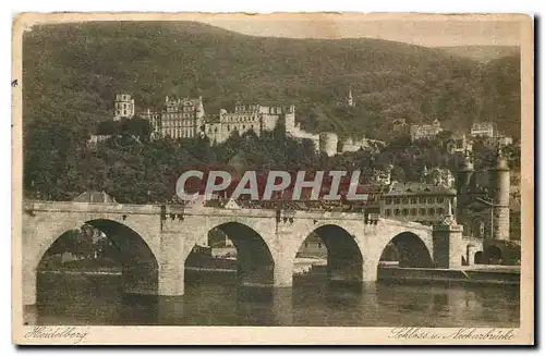 Ansichtskarte AK Heidelberg Schloss Neckarbrucke