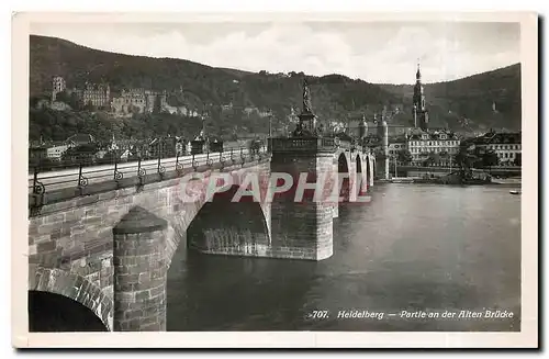 Cartes postales Heidelberg Partie an der Alten Brucke