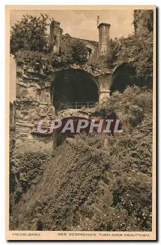 Cartes postales Heidelberg Der Gesprengte Turm Oder Krautturm